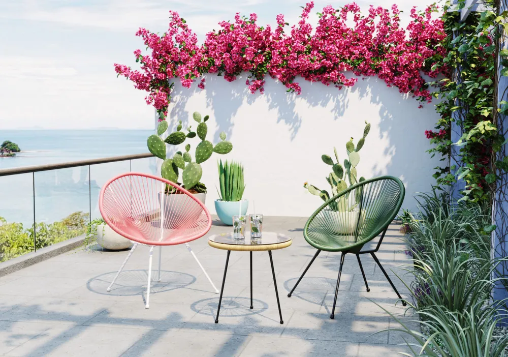 Fotele*KARE Design Fotel Acapulco 73x85 Cm Zielony