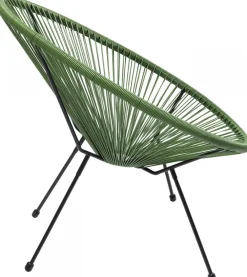 Fotele*KARE Design Fotel Acapulco 73x85 Cm Zielony