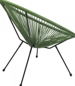 Fotele*KARE Design Fotel Acapulco 73x85 Cm Zielony