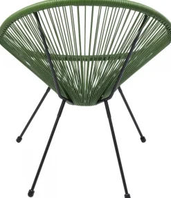 Fotele*KARE Design Fotel Acapulco 73x85 Cm Zielony