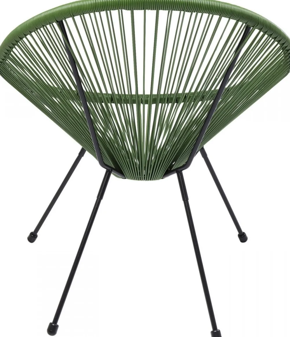 Fotele*KARE Design Fotel Acapulco 73x85 Cm Zielony