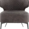 Fotele*KARE Design Fotel Amsterdam 62x72 Cm Mocca Ekoskóra