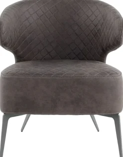 Fotele*KARE Design Fotel Amsterdam 62x72 Cm Mocca Ekoskóra