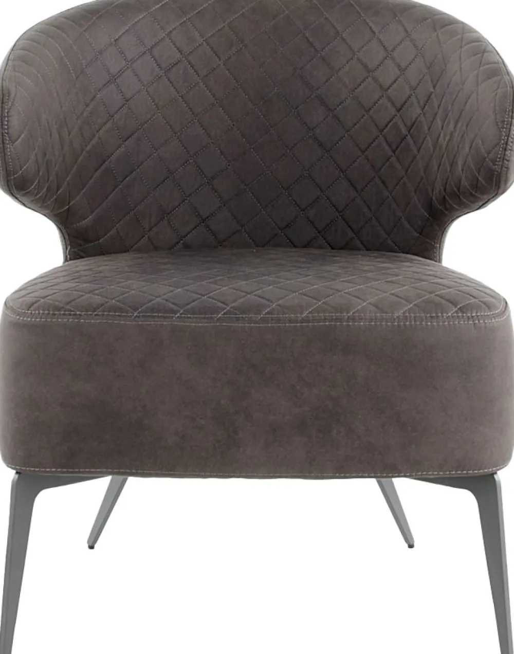 Fotele*KARE Design Fotel Amsterdam 62x72 Cm Mocca Ekoskóra