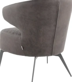 Fotele*KARE Design Fotel Amsterdam 62x72 Cm Mocca Ekoskóra
