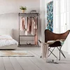 Fotele*KARE Design Fotel Butterfly Econo 80x87 Cm Brązowy