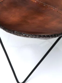 Fotele*KARE Design Fotel Butterfly Econo 80x87 Cm Brązowy