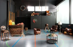 Fotele*KARE Design Fotel Cigar Lounge 72x70 Cm Brązowy Skóra Naturalna
