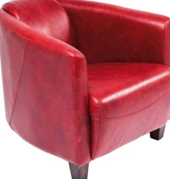 Fotele*KARE Design Fotel Cigar Lounge 72x70 Cm Czerwony