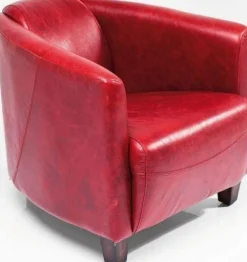 Fotele*KARE Design Fotel Cigar Lounge 72x70 Cm Czerwony