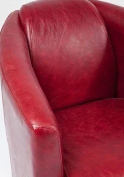 Fotele*KARE Design Fotel Cigar Lounge 72x70 Cm Czerwony