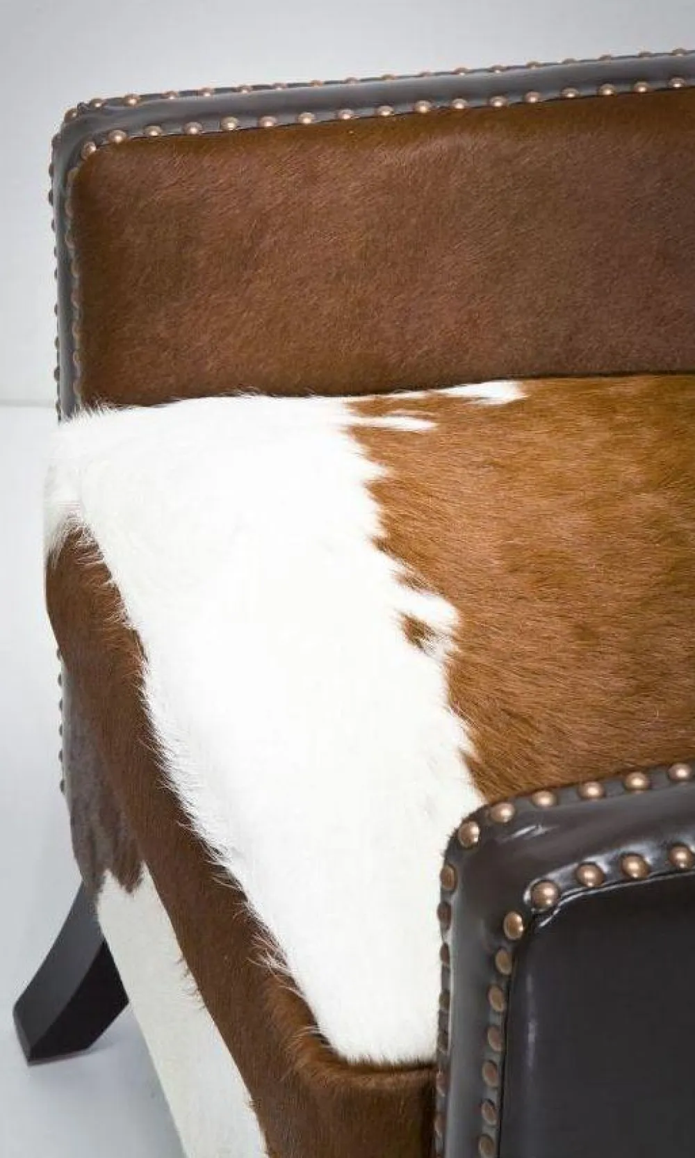 Fotele*KARE Design Fotel Denver Cow 76x107 Cm Skóra Naturalna