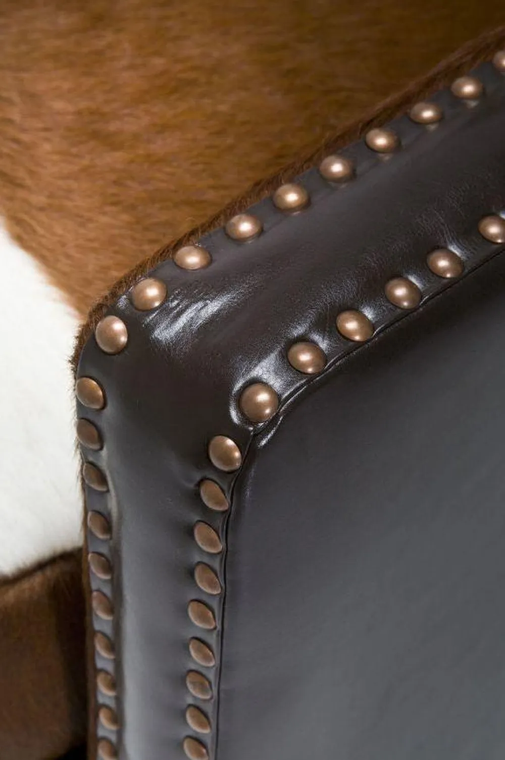 Fotele*KARE Design Fotel Denver Cow 76x107 Cm Skóra Naturalna