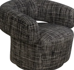 Fotele*KARE Design Fotel Do Salonu Nowoczesny Czarno-biały 86x70 Cm
