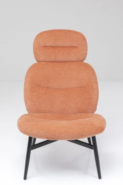 Fotele*KARE Design Fotel Elodie 67x105 Cm Jasnobrązowy - Nogi Czarne