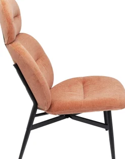 Fotele*KARE Design Fotel Elodie 67x105 Cm Jasnobrązowy - Nogi Czarne