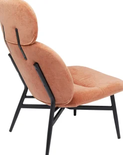 Fotele*KARE Design Fotel Elodie 67x105 Cm Jasnobrązowy - Nogi Czarne