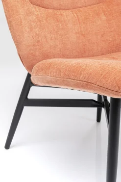 Fotele*KARE Design Fotel Elodie 67x105 Cm Jasnobrązowy - Nogi Czarne