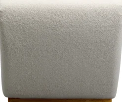 Fotele*KARE Design Fotel Kremowy Do Salonu Skandynawski Podstawa Drewniana 92x73 Cm