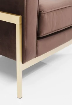 Fotele*KARE Design Fotel Loft 81x70 Cm Brązowy
