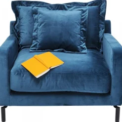 Fotele*KARE Design Fotel Lullaby 102x70 Cm Petrol