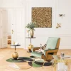 Fotele*KARE Design Fotel Luna High 74x93 Cm Zielony