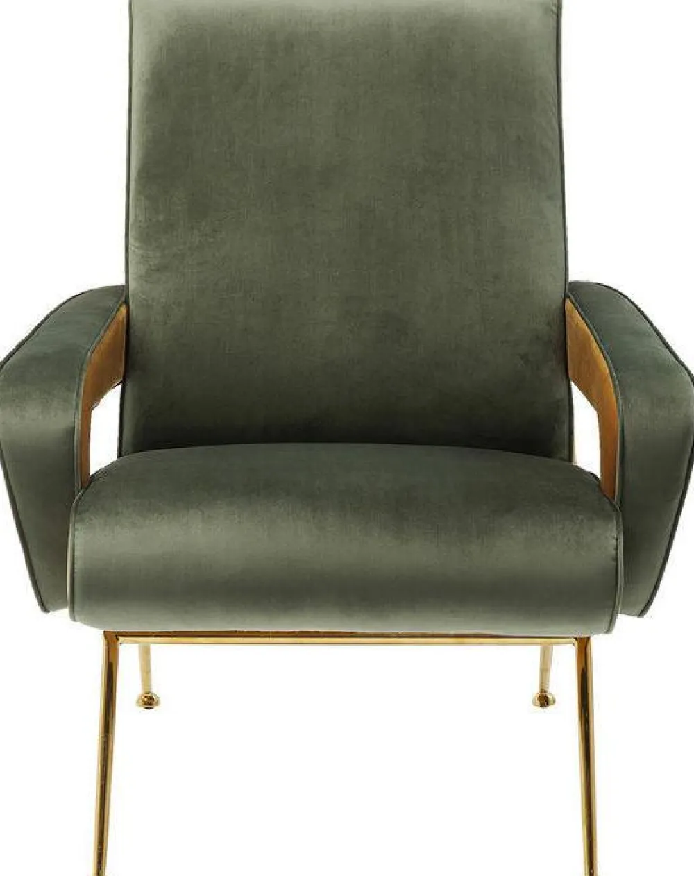 Fotele*KARE Design Fotel Luna High 74x93 Cm Zielony