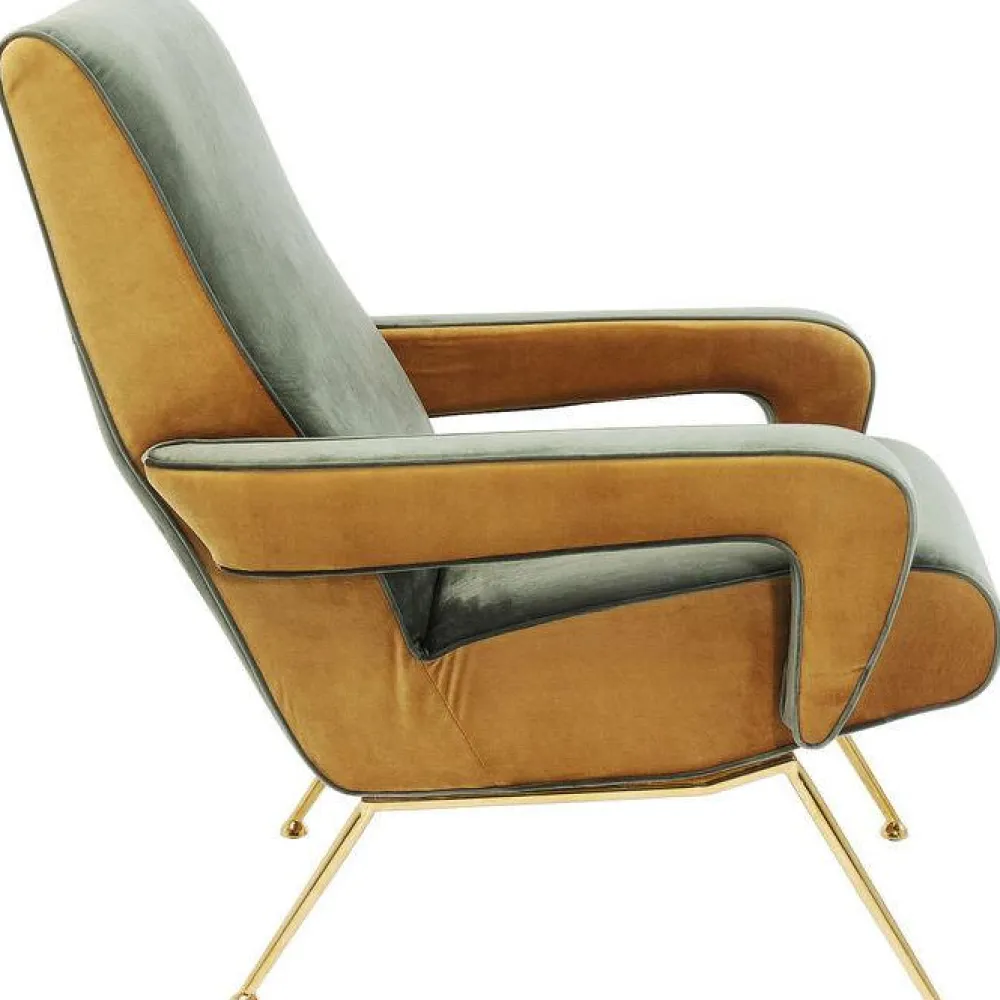 Fotele*KARE Design Fotel Luna High 74x93 Cm Zielony