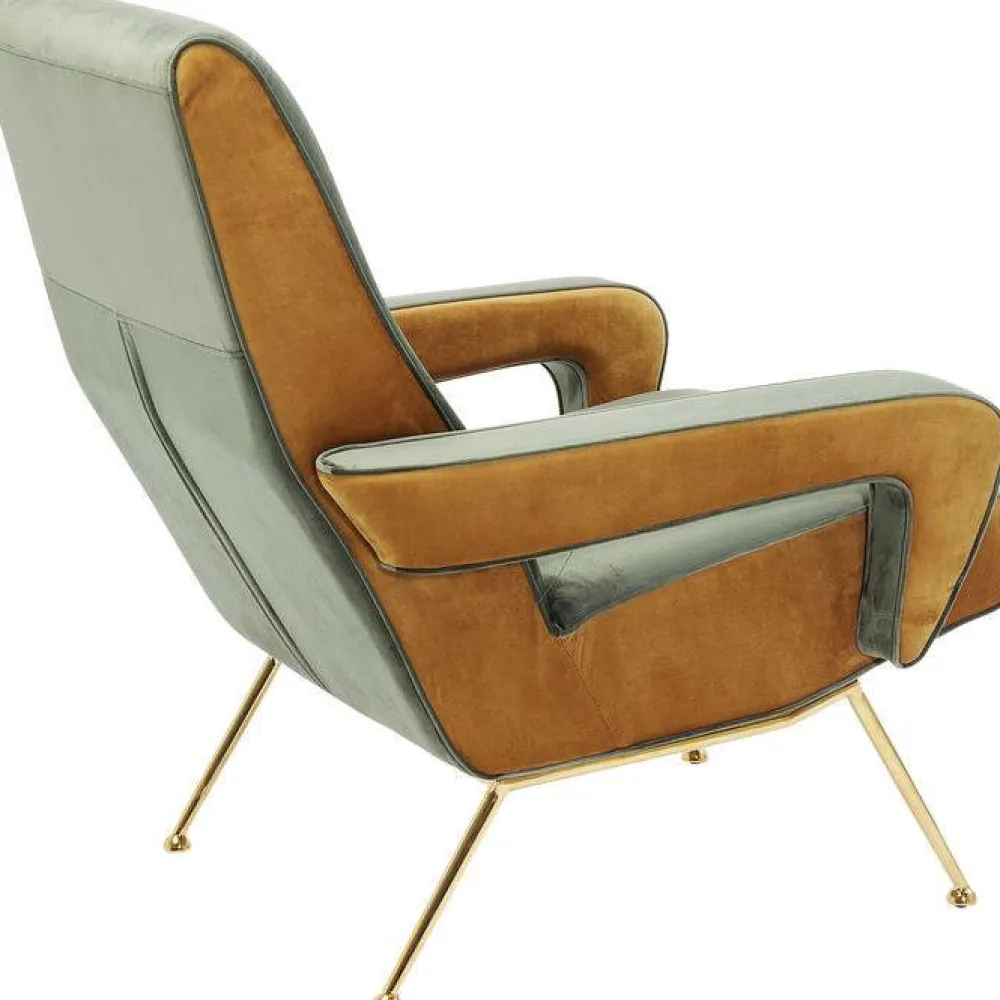 Fotele*KARE Design Fotel Luna High 74x93 Cm Zielony