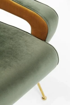 Fotele*KARE Design Fotel Luna High 74x93 Cm Zielony