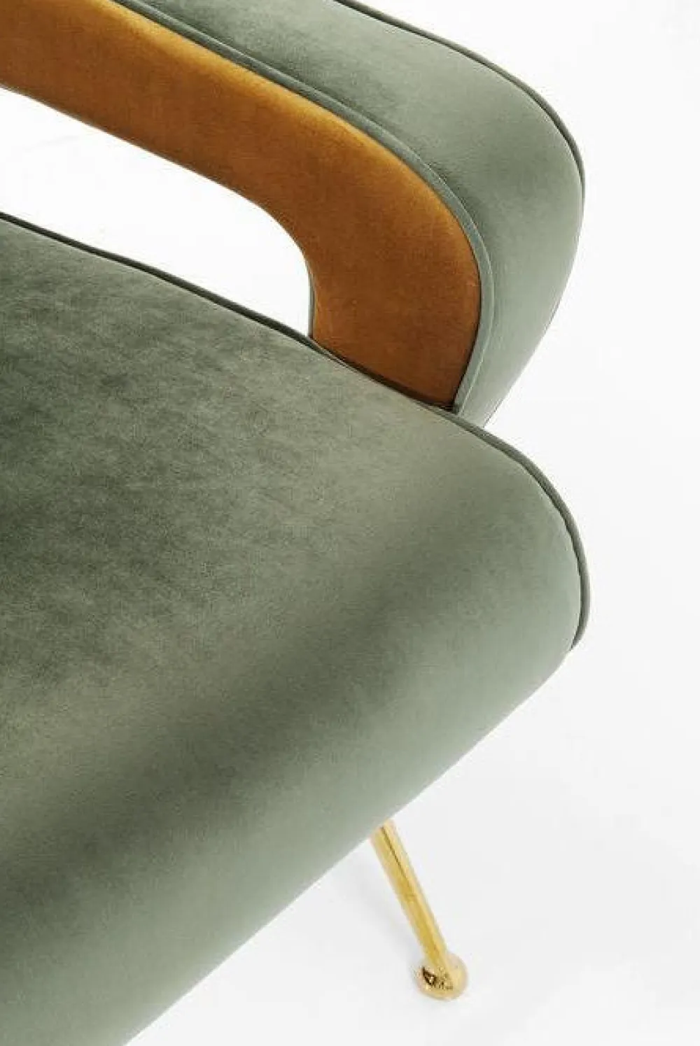 Fotele*KARE Design Fotel Luna High 74x93 Cm Zielony