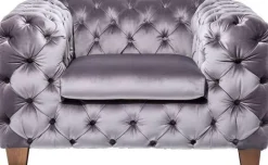 Fotele*KARE Design Fotel My Desire 128x68 Cm Szary