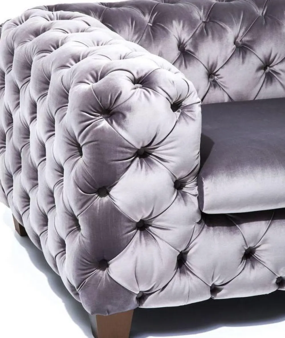 Fotele*KARE Design Fotel My Desire 128x68 Cm Szary