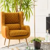 Fotele*KARE Design Fotel Nonna 71x97 Cm Musztardowy