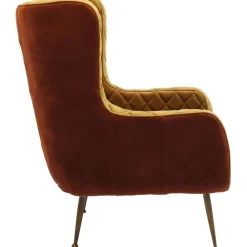 Fotele*KARE Design Fotel Nonna 71x97 Cm Musztardowy