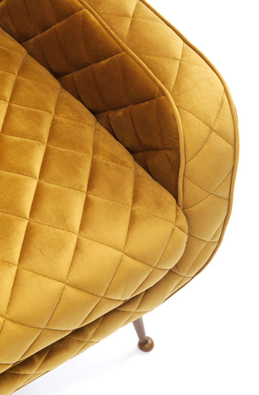 Fotele*KARE Design Fotel Nonna 71x97 Cm Musztardowy
