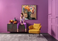 Fotele*KARE Design Fotel Nowoczesny Do Salonu żółty Nogi Stalowe Czarne 78x71 Cm