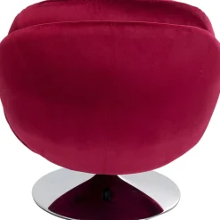 Fotele*KARE Design Fotel Obrotowy Cosy 81x84 Cm Jagodowy