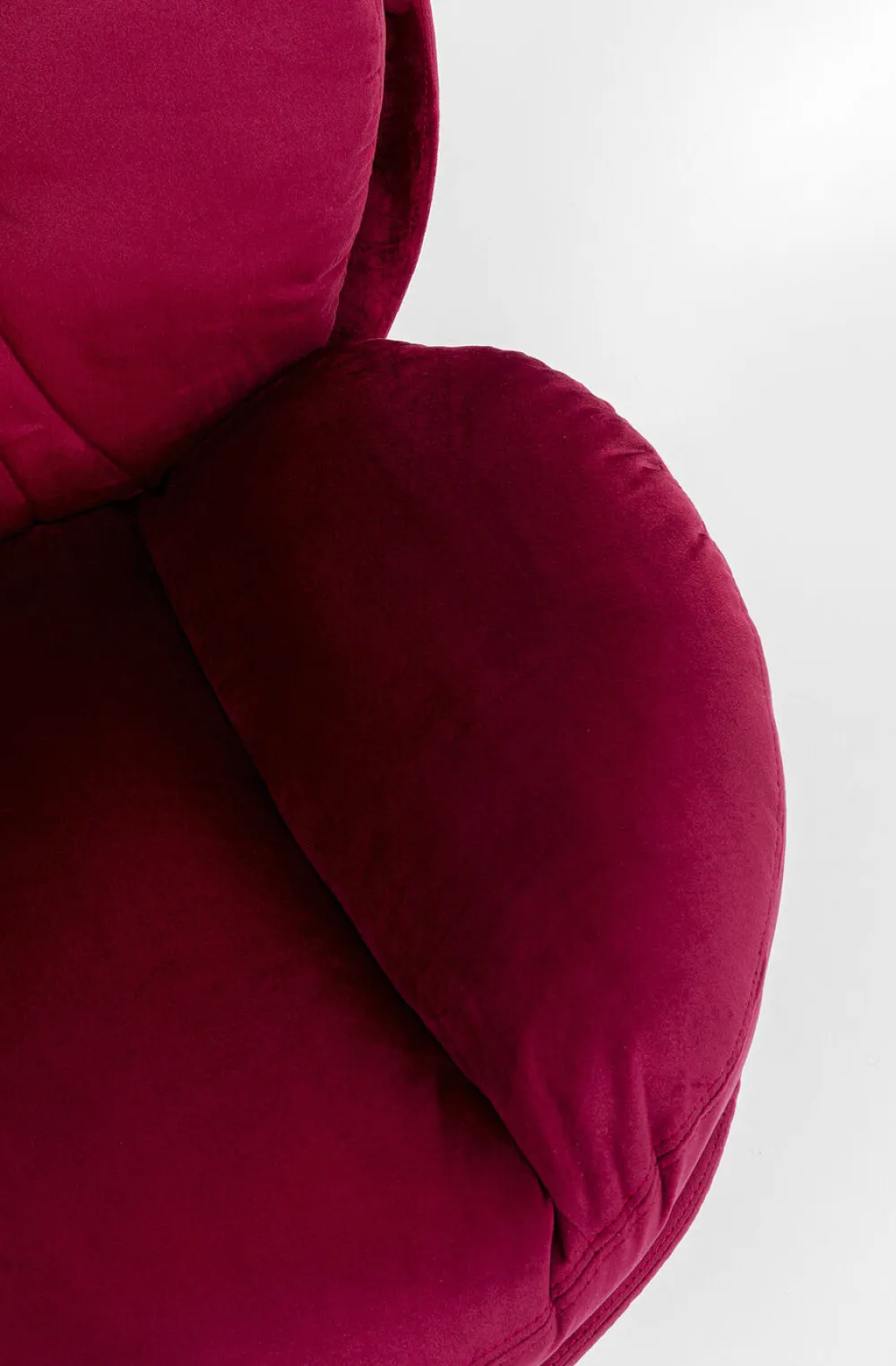 Fotele*KARE Design Fotel Obrotowy Cosy 81x84 Cm Jagodowy