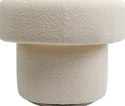 Fotele*KARE Design Fotel Obrotowy Maye 76x86 Cm Kremowy