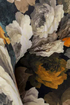Fotele*KARE Design Fotel Obrotowy Peony Yellow 81x70 Cm