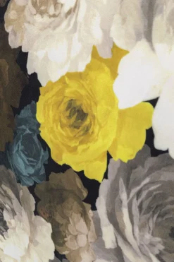 Fotele*KARE Design Fotel Obrotowy Peony Yellow 81x70 Cm