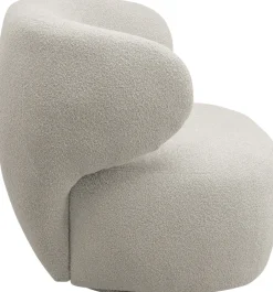 Fotele*KARE Design Fotel Obrotowy Uszak W Kolorze Kremowym 80x77 Cm