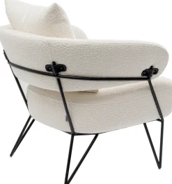 Fotele*KARE Design Fotel Peppo 78x71 Cm Biały