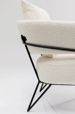 Fotele*KARE Design Fotel Peppo 78x71 Cm Biały
