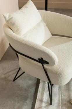 Fotele*KARE Design Fotel Peppo 78x71 Cm Biały