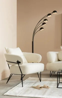 Fotele*KARE Design Fotel Peppo 78x71 Cm Biały