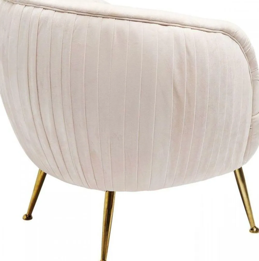 Fotele*KARE Design Fotel Perugia 79x75 Cm Beżowy