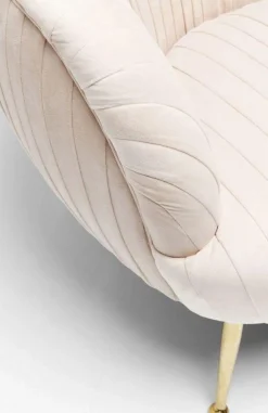 Fotele*KARE Design Fotel Perugia 79x75 Cm Beżowy