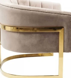Fotele*KARE Design Fotel Pure Elegance 77x71 Cm Beżowy